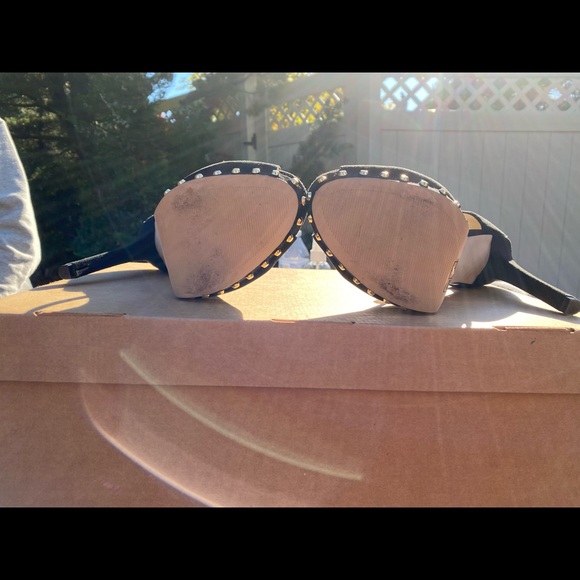 Black Suede Peep-toe platform heels - Picture 8 of 9